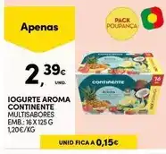 Continente Continente - iogurte aroma promoção