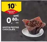 Continente Muffin pepitas chocolate promoção