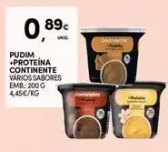 Continente Continente - pudim + proteina promoção