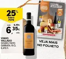 Continente Continente - vinho vallado promoção