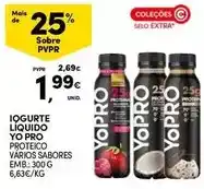 Continente Yopro - iogurte liquido yo pro promoção