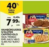 Continente Iglo - hamburgueres s/gluten capitao promoção