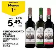 Continente Calem - vinho do porto calem velhotes promoção