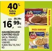 Continente Iglo - hambúrguer capitao promoção