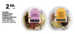 Continente Continente - salada americana/frango c/massa e rugilla promoção