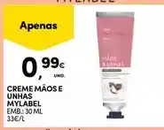 Continente Mylabel - creme maos e unhas promoção