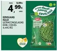 Continente As - ervilhas iglo promoção