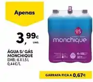 Continente Monchique - água s/gas promoção