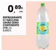 Continente Continente - refrigerante c/gas lima limao zero promoção