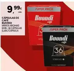 Continente Buondi - cápsulas de café promoção