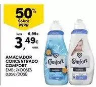 Continente Comfort - amaciador concentrado promoção