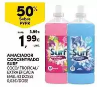 Continente Surf - amaciador concentrado promoção