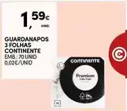 Continente Continente - guardanapos 3 folhas promoção