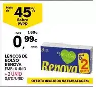 Continente Renova - lenços de bolso promoção