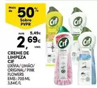 Continente Cif - creme de limpeza promoção