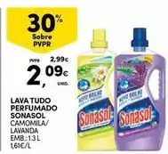 Continente Sonasol - lava tudo perfumado promoção