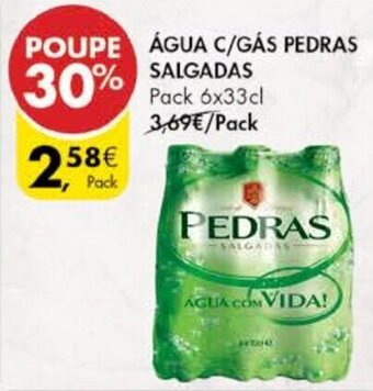 Água C/Gás Pedras Salgadas Pack 6x33cl
