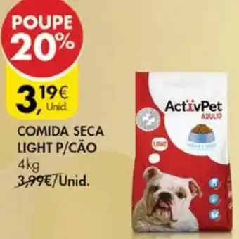 Comida Seca Light P/Cão 4kg