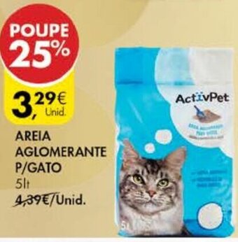Pingo Doce Areia Aglomerante P/Gato 5lt promoção
