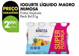 Pingo Doce Iogurte líquido magro mimosa promoção