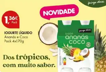 Pingo Doce Iogurte líquido promoção