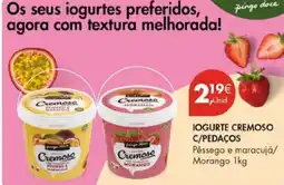 Pingo Doce Iogurte cremoso c/pedaços promoção