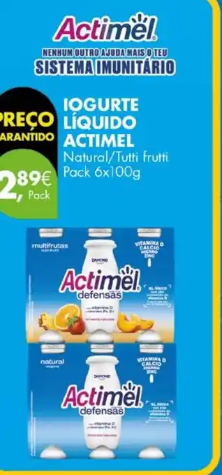 Pingo Doce Iogurte líquido actimel promoção