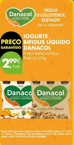 Pingo Doce Iogurte bifidus líquido danacol promoção