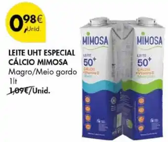 Pingo Doce Leite uht especial calcio mimosa promoção