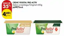 Pingo Doce Creme vegetal pro activ promoção