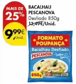 Pingo Doce Bacalhau pescanova desfiado promoção