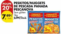 Pingo Doce Peskitos/nuggets de pescada panada pescanova promoção