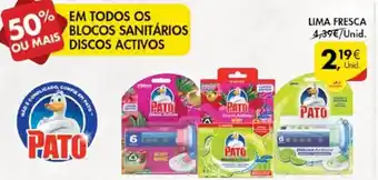Pingo Doce Blocos Sanitários Disco Activos Pato Lima Fresca promoção