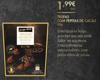 Pingo Doce Trufas com Pepitas de Cacau 200g promoção