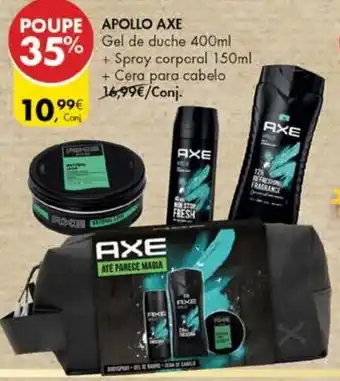 Pingo Doce Apollo Axe 400ml/150ml promoção