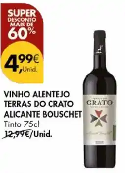 Pingo Doce Vinho alentejo terras do crato alicante bouschet tinto promoção