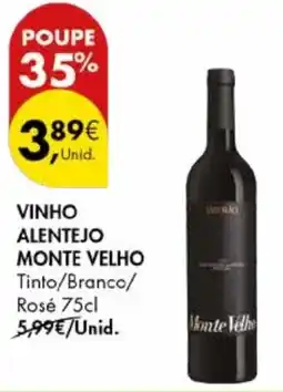 Pingo Doce Vinho alentejo monte velho promoção