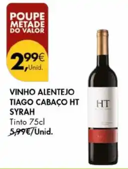 Pingo Doce Vinho alentejo tiago cabaco ht syrah promoção