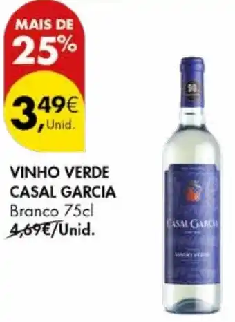 Pingo Doce Vinho verde casal garcia branco promoção