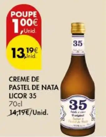 Pingo Doce Creme de pastel de nata licor 35 promoção