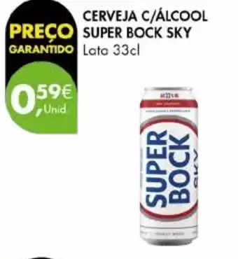 Pingo Doce Cerveja c/álcool super bock sky lata promoção