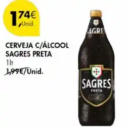 Pingo Doce Cerveja c/álcool sagres preta promoção