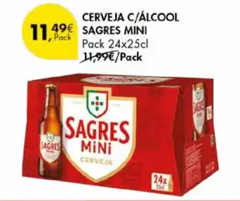 Pingo Doce Cerveja c/álcool sagres mini promoção