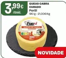 Intermarché Porsi - queijo cabra curado promoção