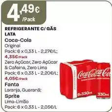 Intermarché Coca cola - refrigerante c/gas lata promoção