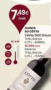 Intermarché Quinta do côtto - vinho doc douro promoção