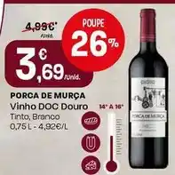 Intermarché Porca de murça - vinho doc douro promoção