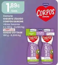 Intermarché Danone - iogurte liquido corpos promoção