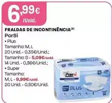 Intermarché Porsi - fraldas de incontinencia promoção