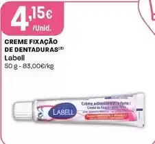 Intermarché Labell - creme fixação de dentaduras promoção